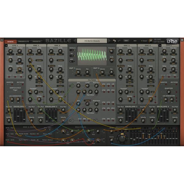 u-he Bazille - modularer Synthesizer mit digitalen Oszillatoren - Download