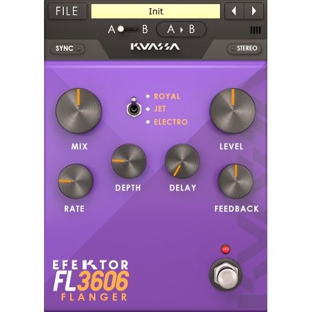 Kuassa Efektor FL3606 Flanger - Flanger-Plug-in im Pedal-Stil mit drei Modellen - Download