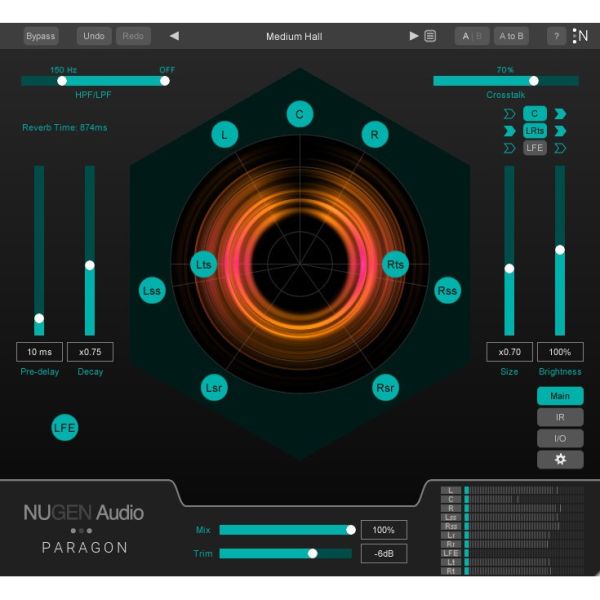 NUGEN Paragon - Faltungshall mit Surround bis 7.1.4 - Download