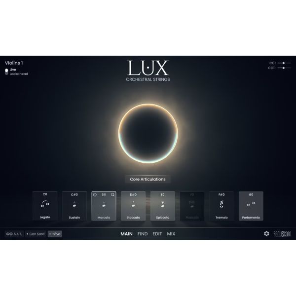 BOOM Library Sonuscore LUX Orchestral Strings - Streicher-Bibliothek mit 70-köpfigem Sinfonie-Ensemble - Download