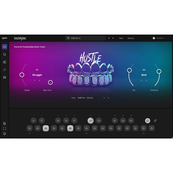 UJAM HUSTLE 2 - virtuelle Drum-Machine für Trap, Grime und Bass - Download