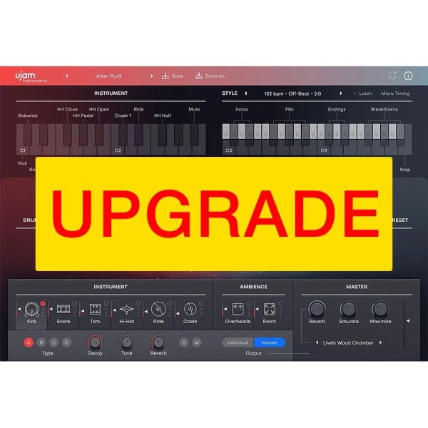UJAM Upgrade HEAVY 2 - virtueller Rockschlagzeuger für Besitzer der Vorversion - Download