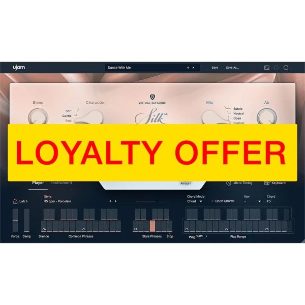 UJAM SILK 2 Loyalty Offer - virtueller Gitarrist mit Nylonsaiten-Akustikgitarre - Download