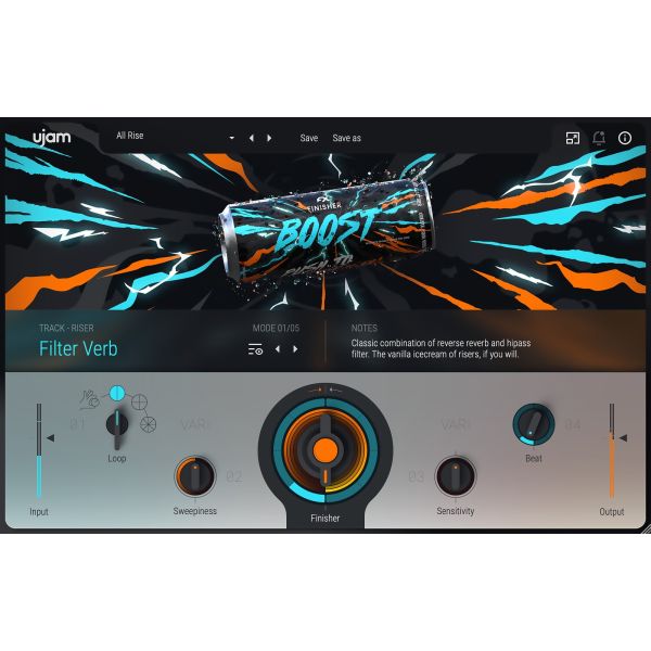 UJAM BOOST - Multi-Effekt für Übergänge und Steigerungen - Download