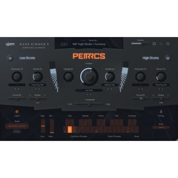 UJAM PERRCS - orchestrale Percussion für Film, TV und Games - Download