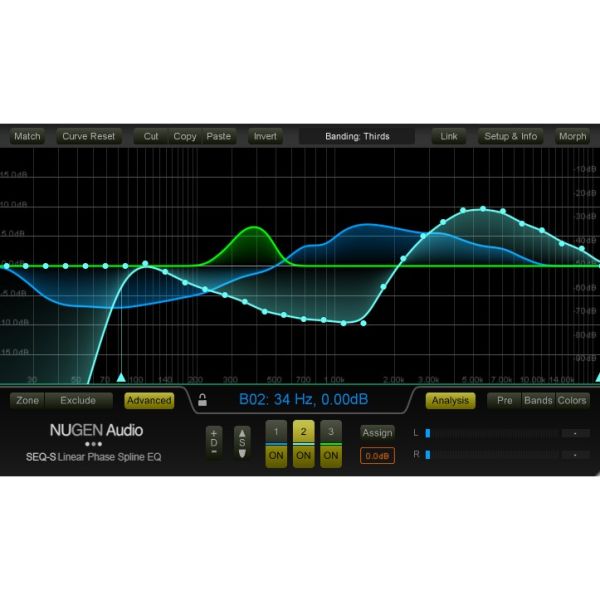 NUGEN SEQ-ST - linearphasiger Spline-EQ für Stereo - Download