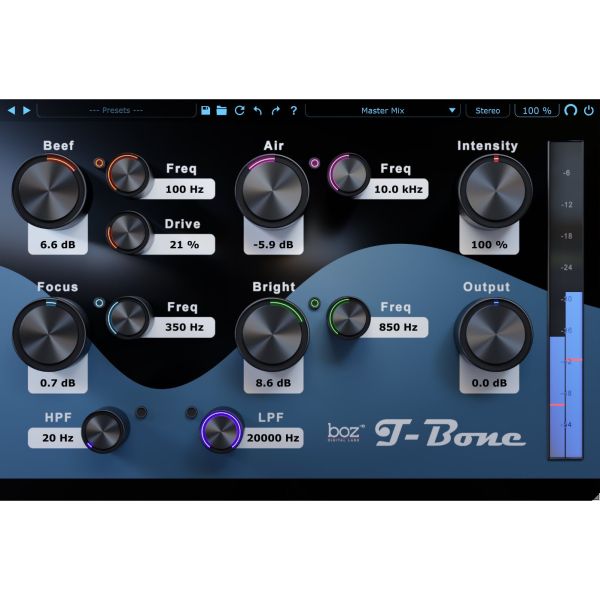 Boz T-Bone 2 - Klangformungs-EQ für Spuren und Mix-Bus - Download