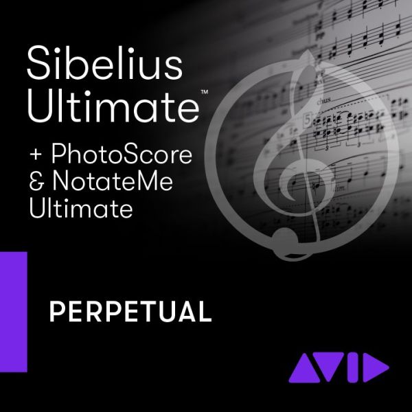 Avid Sibelius Ultimate Perpetual PhotoScore NotateMe - professionelle Notation mit unbegrenzten Notenzeilen - Download