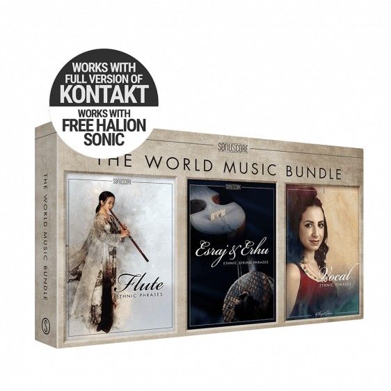 BOOM Library Sonuscore World Music Bundle - Bundle mit drei Weltmusik-Instrumenten und Phrasen - Download