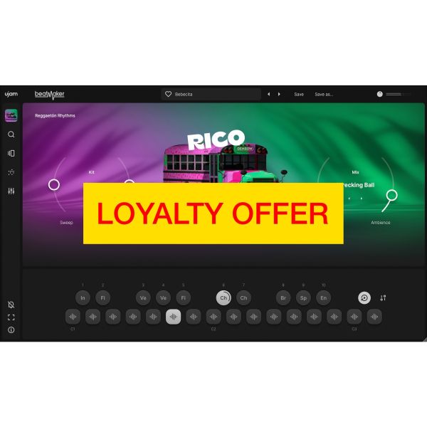 UJAM RICO Loyalty Offer - virtuelle Drum-Machine für Reggaetón und Dancehall - Download