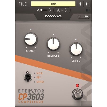 Kuassa Efektor CP3603 Compressor - Kompressor-Plug-in im Pedal-Stil mit drei Modi - Download