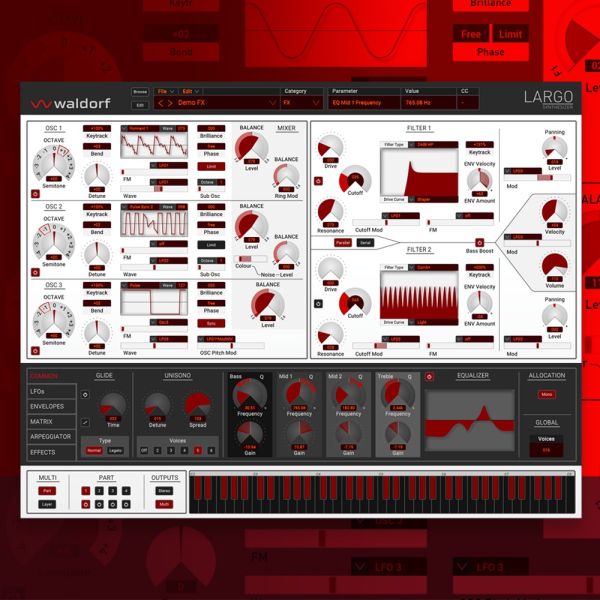 Waldorf Largo 2 Upgrade - Wavetable- und VA-Synthesizer für Besitzer von Largo 1 - Download