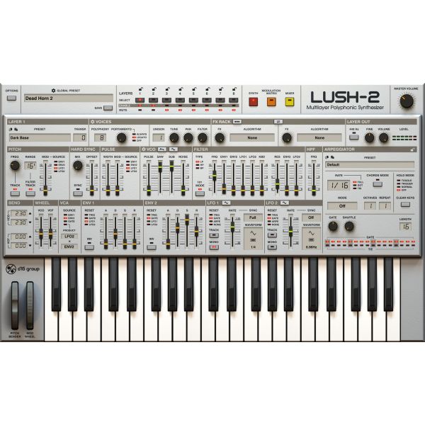 D16 Lush 2 - virtueller Analog-Synthesizer mit acht Layern - Download