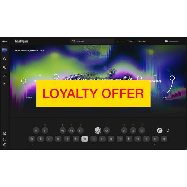 UJAM CHROMED Loyalty Offer - virtuelles Drum-Instrument für Hyperpop und Glitchcore - Download