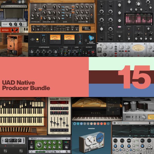 Universal Audio UAD Native Producer Bundle - 15 Instrumente, Effekte und Gesangswerkzeuge - Download