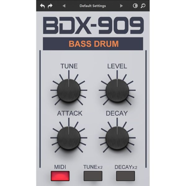 Re-Style BDX-909 - Bassdrum-Synthesizer nach dem Vorbild der TR-909 - Download