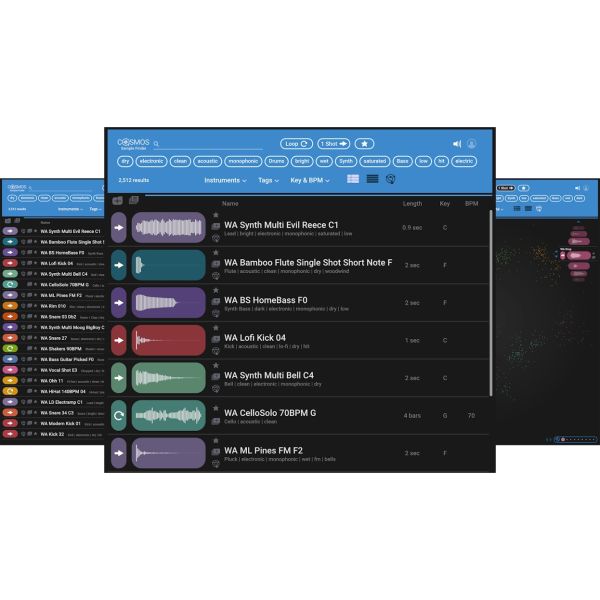 Waves COSMOS Sample Finder - KI-Sample-Manager für Ihre Bibliothek - Download