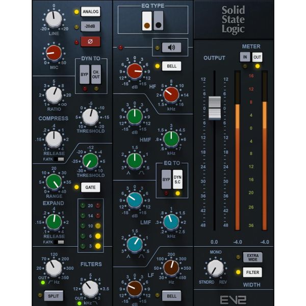Waves SSL EV2 Channel - Kanalzug nach der SSL 4000E - Download