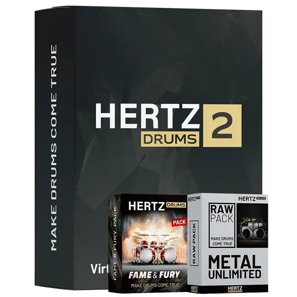 Hertz Drums Full Metal Bundle - Metal-Bundle aus Hertz Drums 2 und zwei Erweiterungen - Download