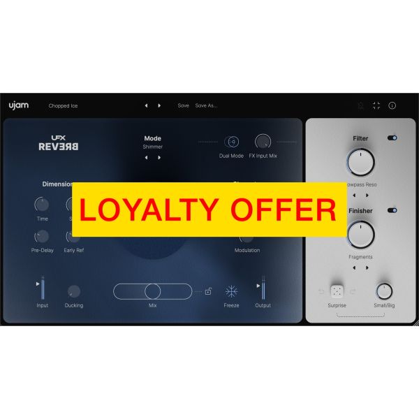 UJAM UFX REVERB 2 Loyalty Offer - Hall-Plug-in mit 20 Hallmodellen - Download