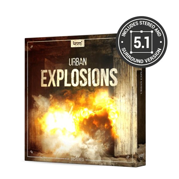Boom Urban Explosions DESIGNED - vorgefertigte Explosions-Soundeffekte in Stereo und 5.1 - Download