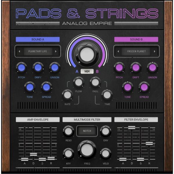 Melda Analog Empire: Pads and Strings - analoge Synthesizer-Pads und -Strings - Download