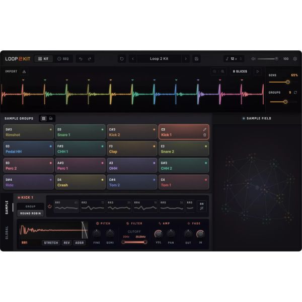Pitch Innovations Loop 2 Kit - Sampler, der Loops in spielbare Kits verwandelt - Download