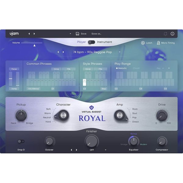 UJAM ROYAL 2 - virtueller Session-Bassist für Pop und Rock - Download