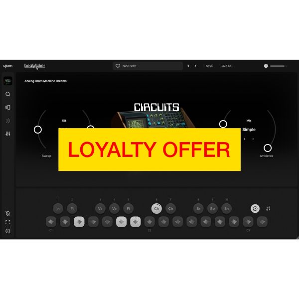 UJAM CIRCUITS Loyalty Offer - virtuelle Drum-Machine mit analogen Retro-Sounds - Download