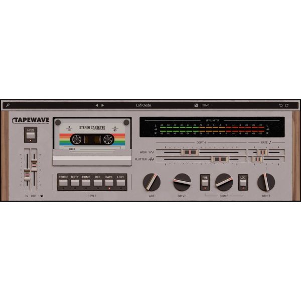 Wave Alchemy Tapewave - Plug-in für Kassetten-Sättigung und Lo-Fi-Modulation - Download