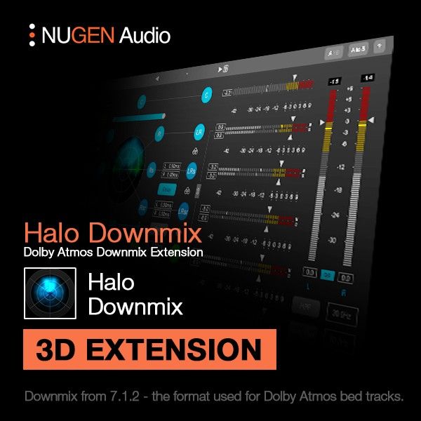 NUGEN Halo Downmx 3D extension - Erweiterung für Downmix aus 7.1.2 (Dolby Atmos) - Download