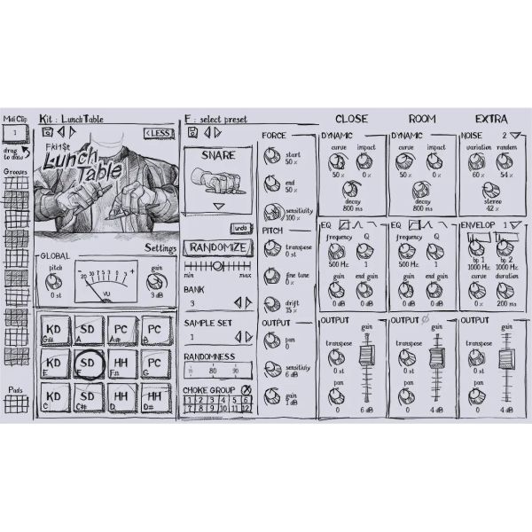 BEATSURFING LunchTable - Drum-Instrument mit Stift-Tapping-Sounds - Download
