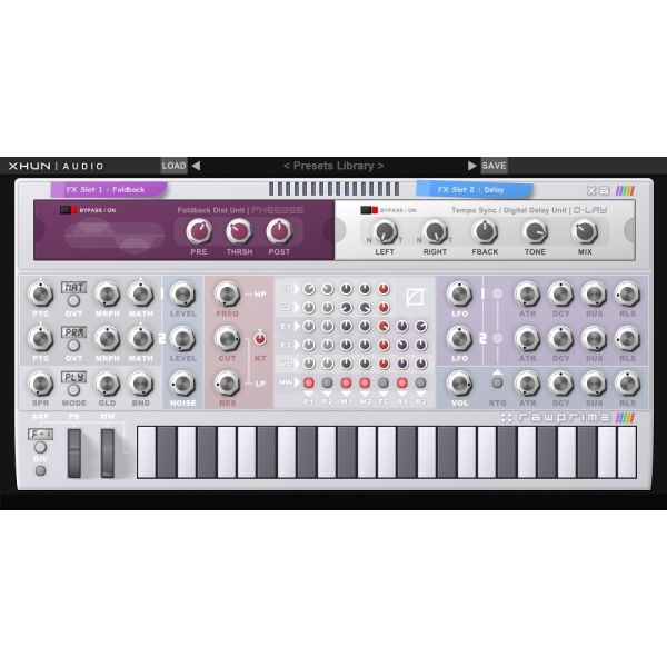 Xhun RawPrime - hybrider Vintage-Synthesizer - Download