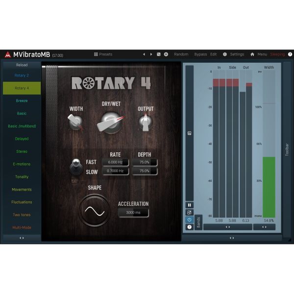 Melda MVibratoMB - Multiband-Vibrato und Rotary-Simulation - Download