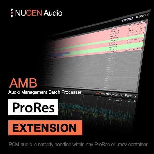 NUGEN AMB ProRes Module - AMB-Erweiterung für PCM-Audio in ProRes- und MOV-Dateien - Download