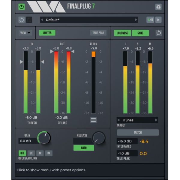 Wave Arts FinalPlug 7 - Peak-Limiter mit Lautheitsmessung - Download