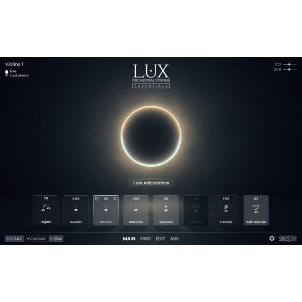 BOOM Library Sonuscore LUX Orchestral Strings Essentials - kompakte Streicher-Bibliothek mit 70-köpfigem Ensemble - Download