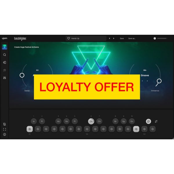 UJAM HYPE Loyalty Offer - virtuelle Drum-Machine für EDM und Festival-Hymnen - Download