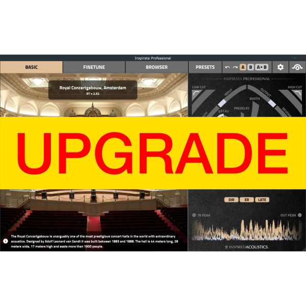 Inspired Acoustics Inspirata Lite > Professional UPG - Hall-Workstation, Upgrade von Lite auf Professional - Download