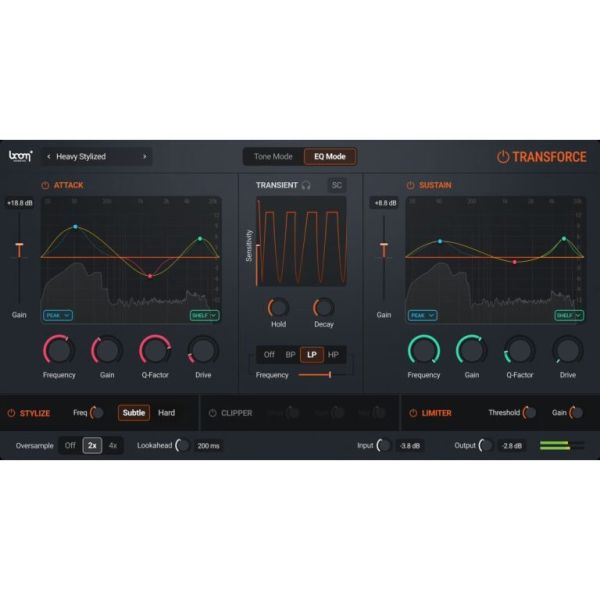 Boom Transforce - Transienten-Designer für Sounddesign und Musikproduktion - Download