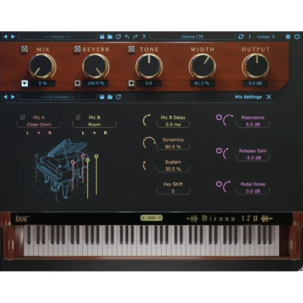 Boz Vienna 170 Pro - virtueller Flügel nach einem Bösendorfer 170VC - Download