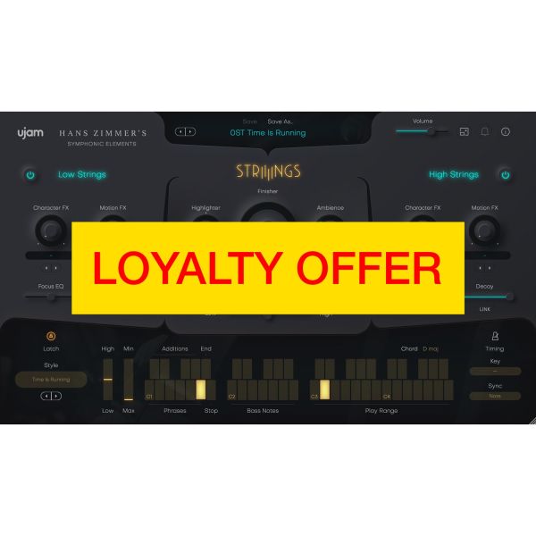 UJAM STRIIIINGS Loyalty Offer - cineastische Streicher aus Hans Zimmers Library - Download