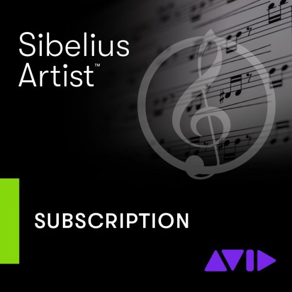 Avid Sibelius Artist 1Y Subscription NEW - Notationssoftware mit bis zu 24 Notenzeilen - Download