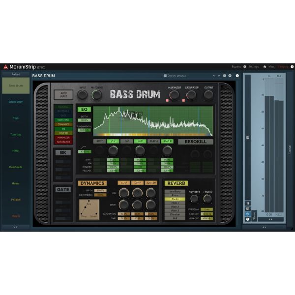 Melda MDrumStrip - Kanalzug für das halbautomatische Drum-Mixing - Download