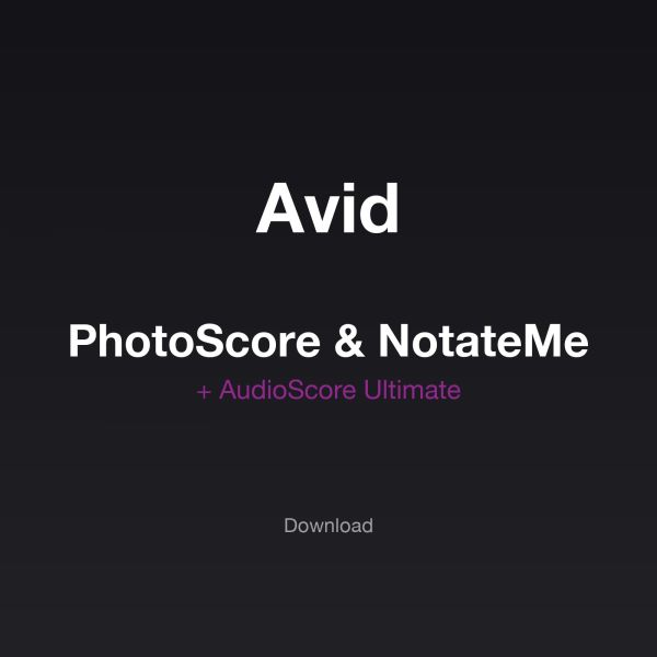 Avid Photoscore & NotateMe Ult & AudioScore Ultimate - Bundle zum Scannen, Handschreiben und Transkribieren - Download