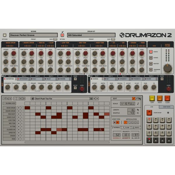 D16 Drumazon 2 - Emulation des Drumcomputers TR-909 - Download