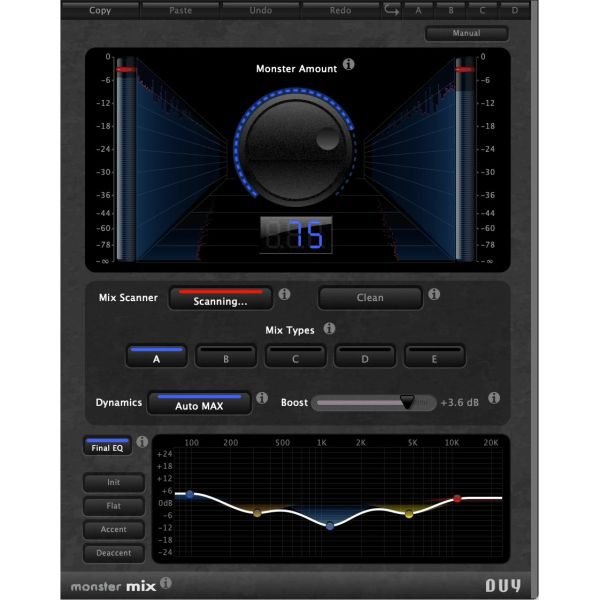 DSpatial Duy Monster MIX - automatischer Dynamik- und EQ-Optimierer für Musikmischungen - Download