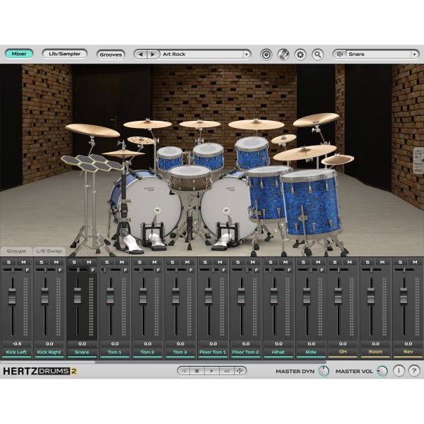 Hertz Blue Pack - Erweiterung mit modernem Hybrid-Japan-Kit für Hertz Drums - Download