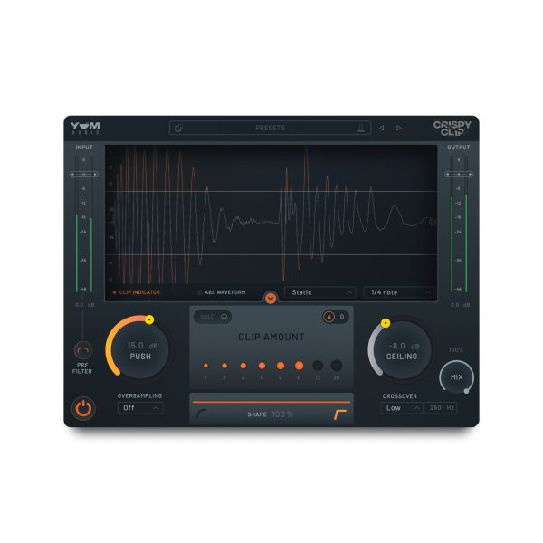 Yum Audio Crispy Clip - Clipper-Plug-in mit Soft- und Hard-Clipping - Download