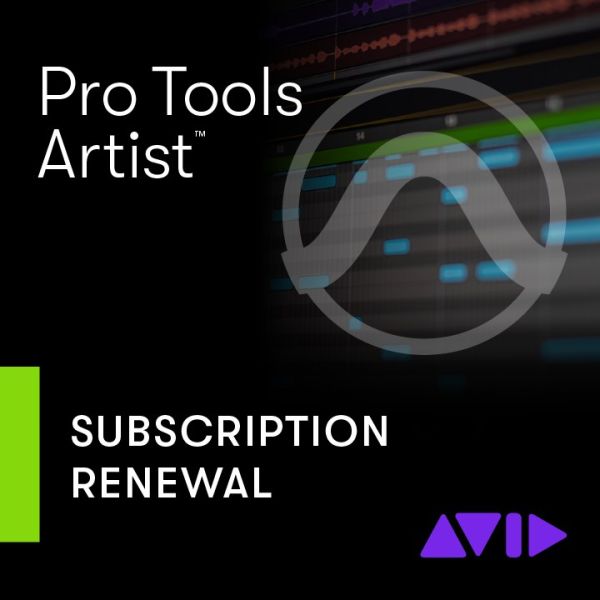 Avid ProTools Artist 1yr Sub RENEW - Einstieg in Pro Tools mit 32 Audiospuren und über 100 Plug-ins - Download